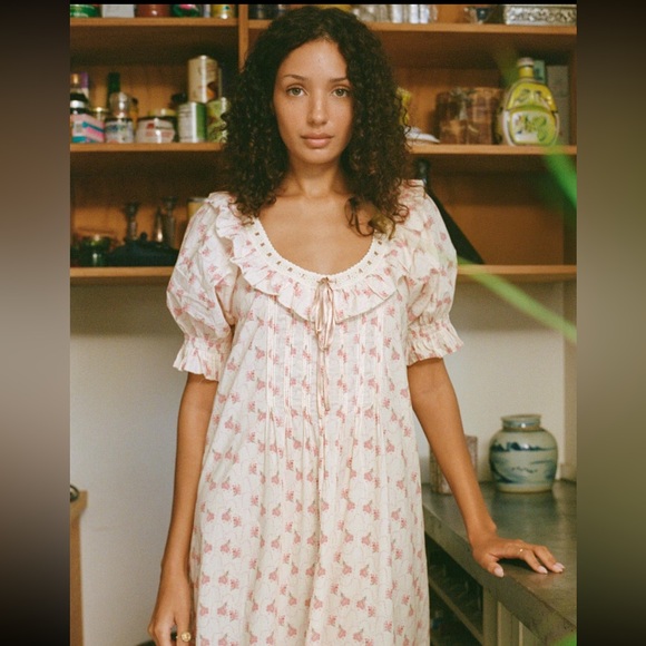 NWT Christy Dawn Inez Dress in Blush Bouquet 💐 🌸 🌷XS - Picture 1 of 6